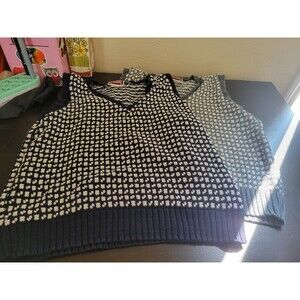 Vintage Toddler Barrel Black and grey speckled Vest Size 7